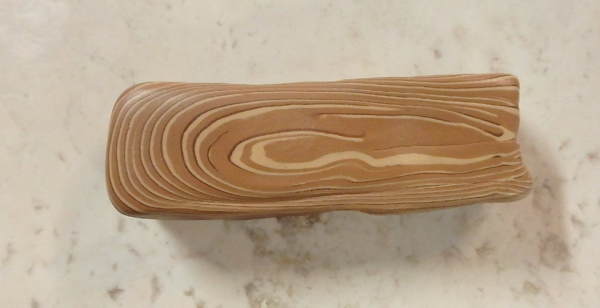 Pauline Persing Art, Writing,& Natural History Polymer Clay "Wood"