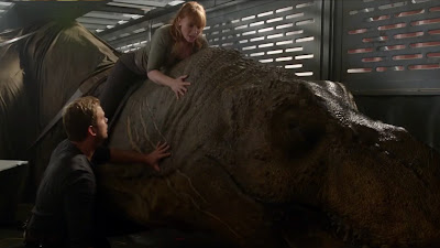 Chris Pratt and Bryce Dallas Howard in Jurassic World: Fallen Kingdom