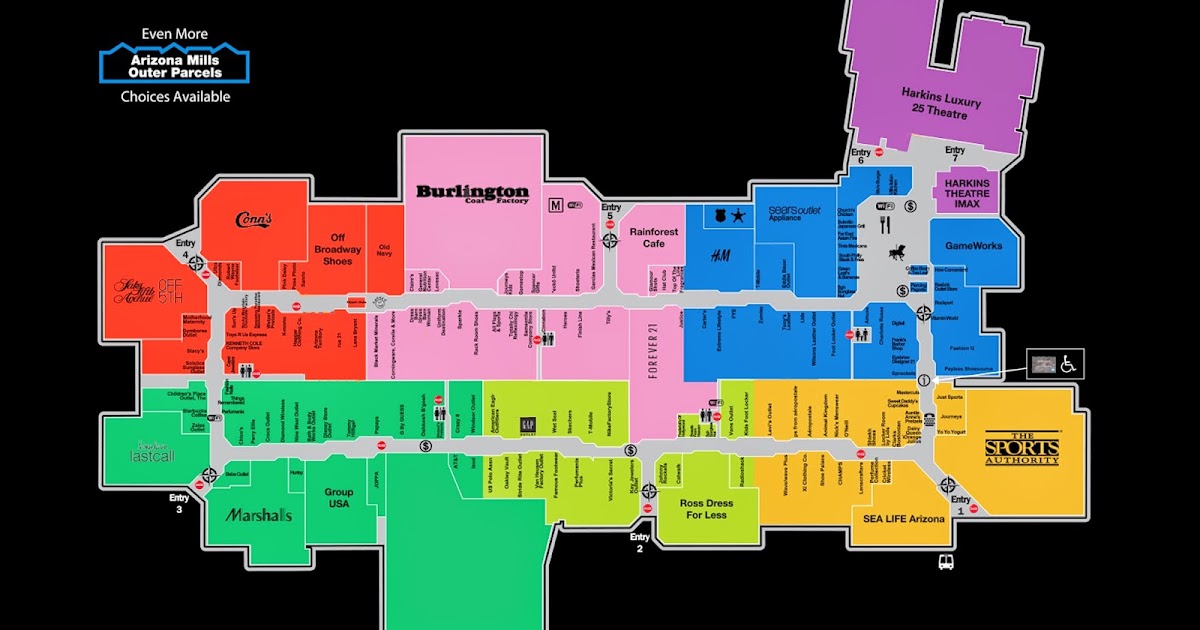 Arundel Mills Mall Map
