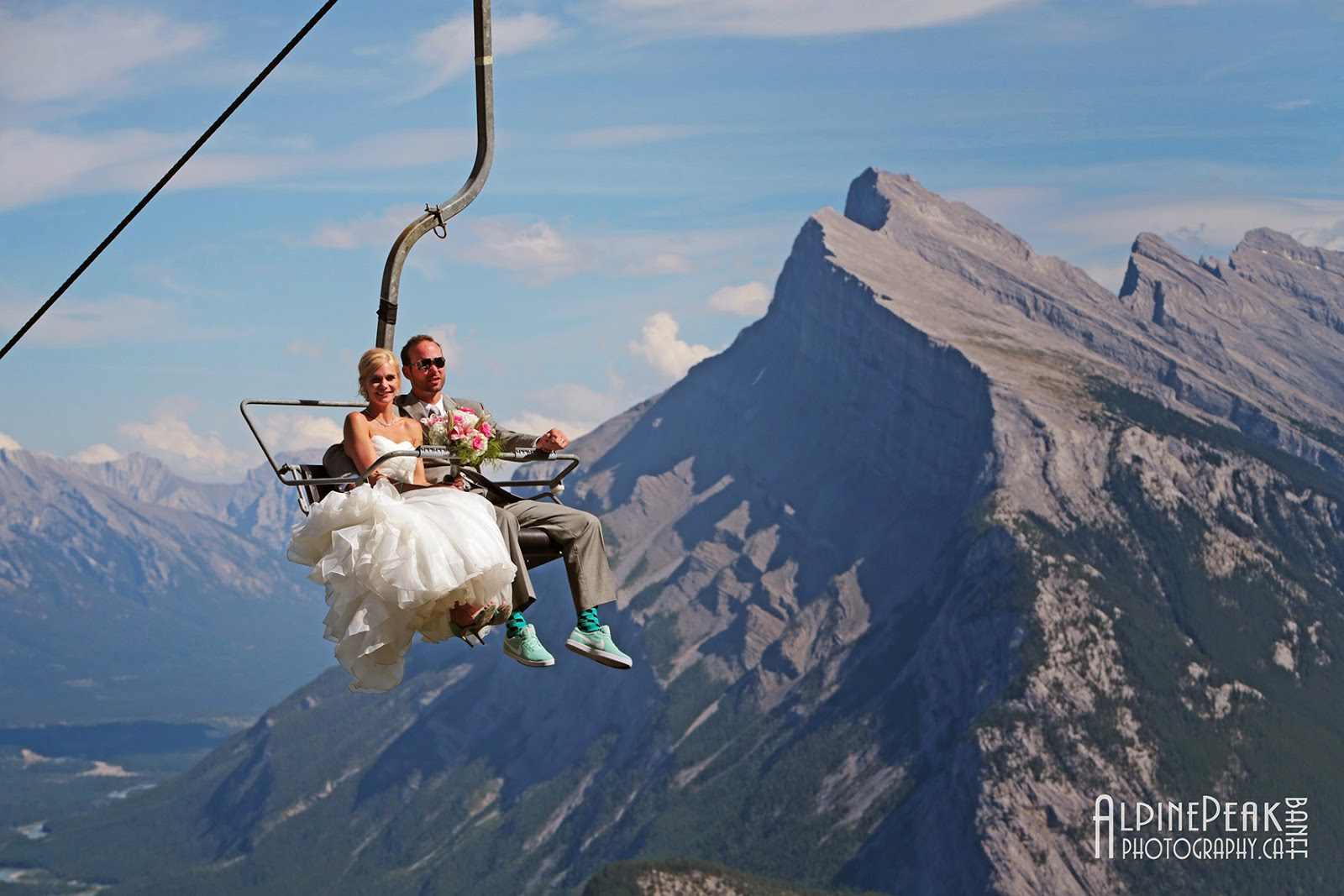 Summer Wedding Banff Mount Norquay