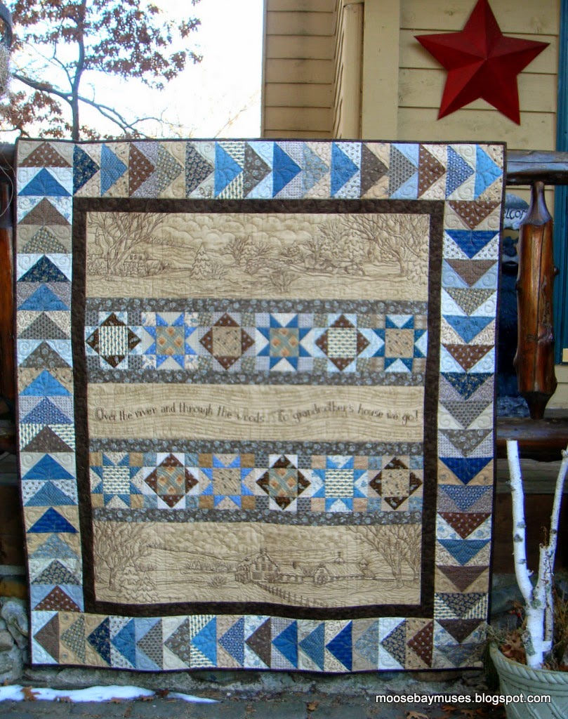 Over the River and Through the Woods quilt
