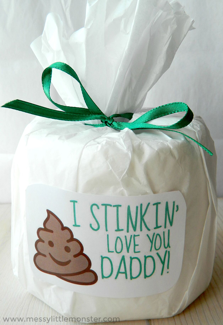 Funny Father’s Day Gifts - DIY Poop Emoji Gag Gift for Dad