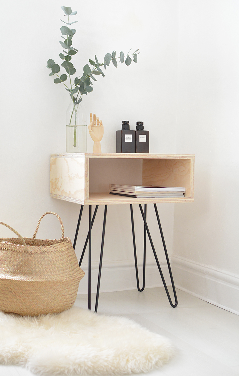 how to build a mid century bedside table