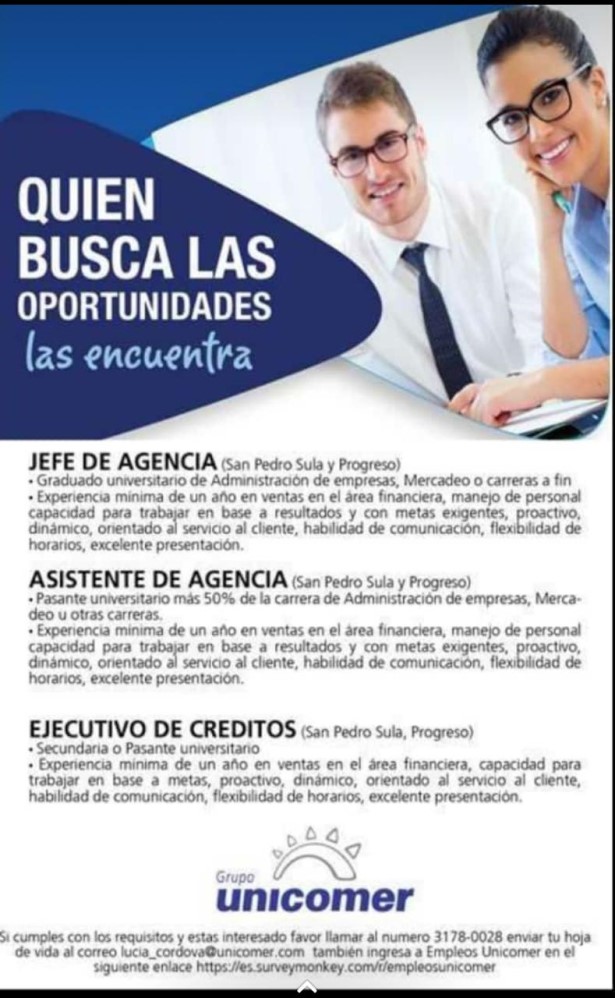 Vacantes SPS y El Progreso