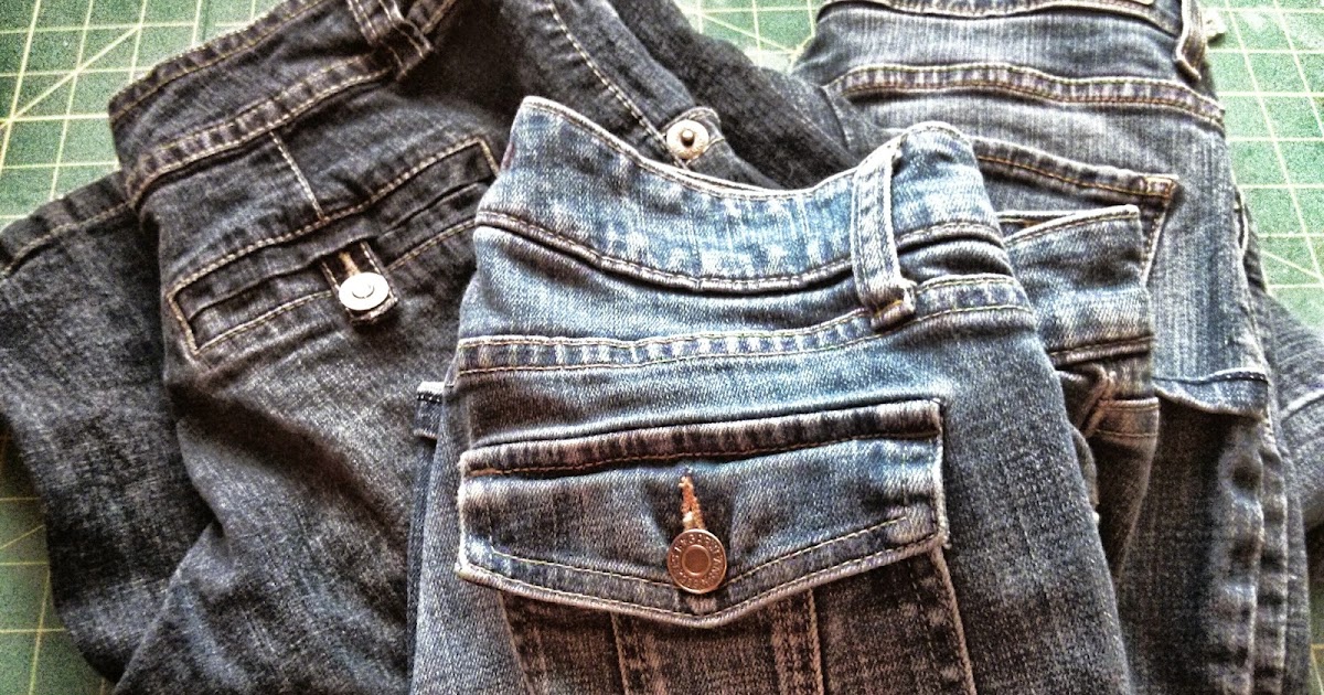 Thanks! I made them!: Out With The Old in With The New Denim Jeans ...