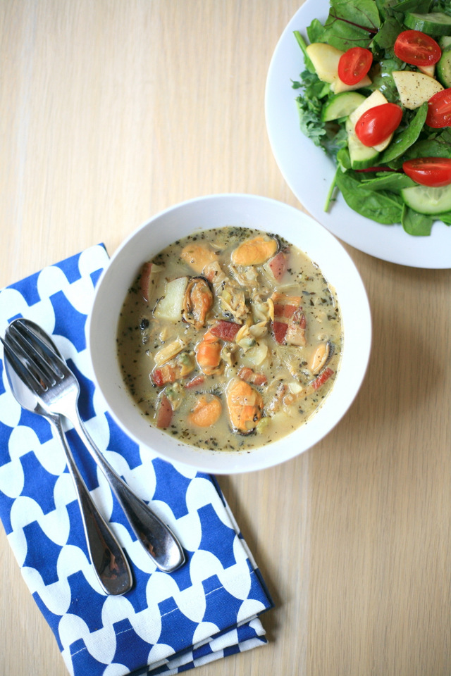 Soup season mussel and clam chowderinspired recipe / Create / Enjoy