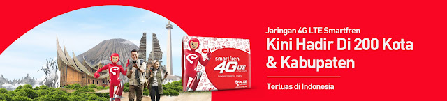 Jangkauan 4G Smartfren Semakin Luas Jangkauan 4G Smartfren Semakin Luas
