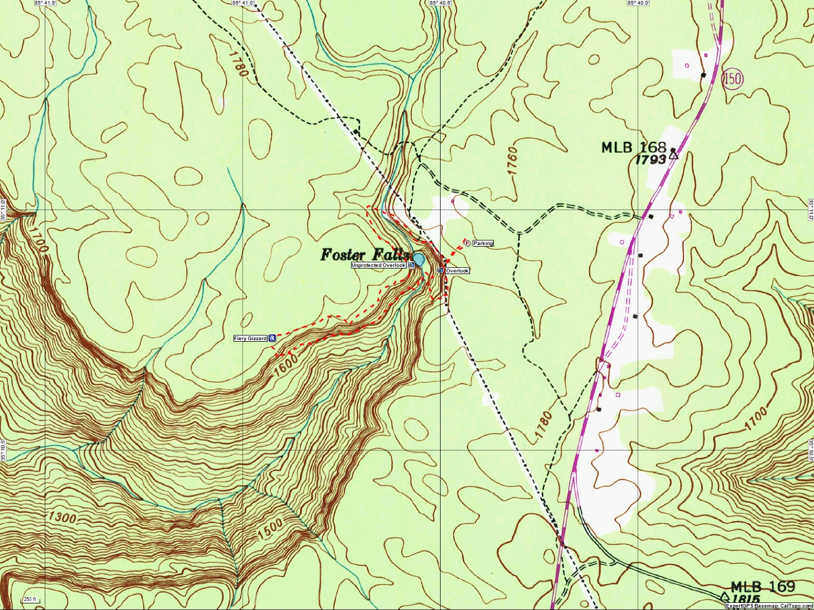 South Cumberland State Park Trail Map American Travel Journal Climbers Loop Trail At Foster Falls South Cumberland State Park
