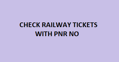 How to take printout of railway ticket with pnr number without login