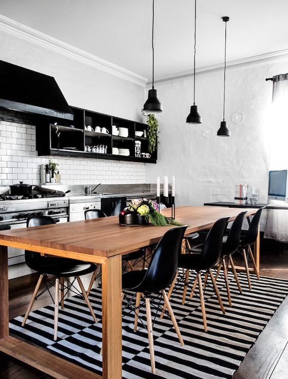 Inspiracion. Cocinas con una bonita zona de comedor