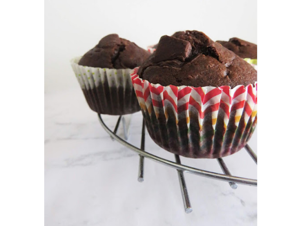 Double Chocolate Vegan Muffins | Vegan Recipe