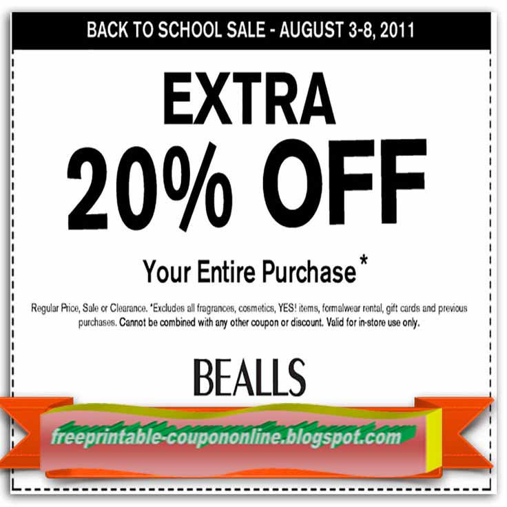 Like Bealls coupons? Try these... with store credit card** use online code CHARGE30 *Excludes beauty, fragrances, Nike, Adidas, Spot On Value® items (ending in 8¢), doorbusters, cyber deals, gift cards & prior purchases. Cannot be combined with other offers. Not valid at Clearance or Gordmans stores. **Subject to credit approval. Comenity Bank issues your store credit card dalmanco.mlon: West Loop South, Houston, , TX.