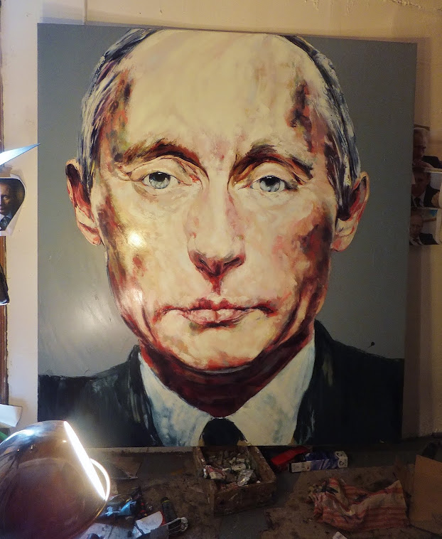 EXPO. galerie Ariel Sibony , débute le samedi 16 Mars...à peine sec Mr Poutine..