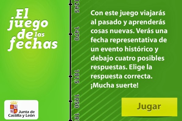 "El juego de las fechas" (Juego de cronología histórica)