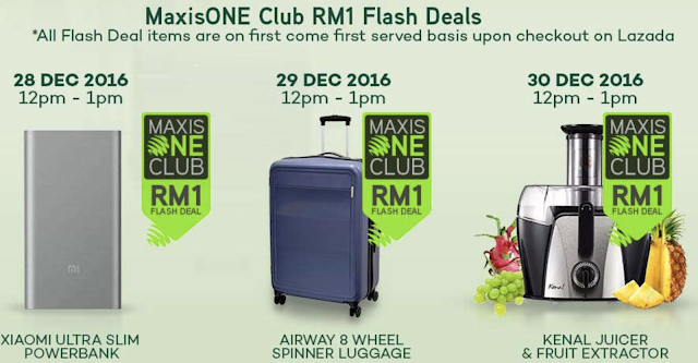 Maxis Flash Deals with MaxisONE Club on Lazada Malaysia