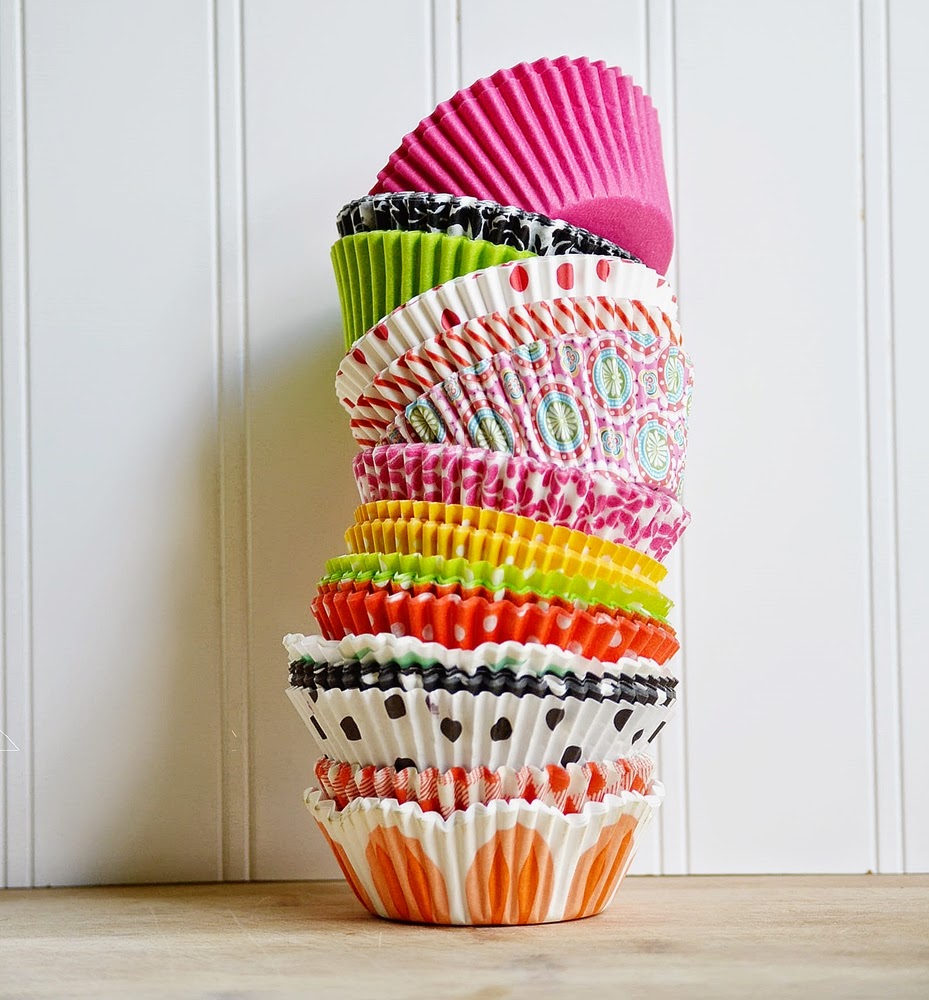 Two Shades of Pink cupcake liner cookie pouches