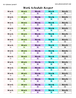 pastel work planner schedule kepper printable sticker