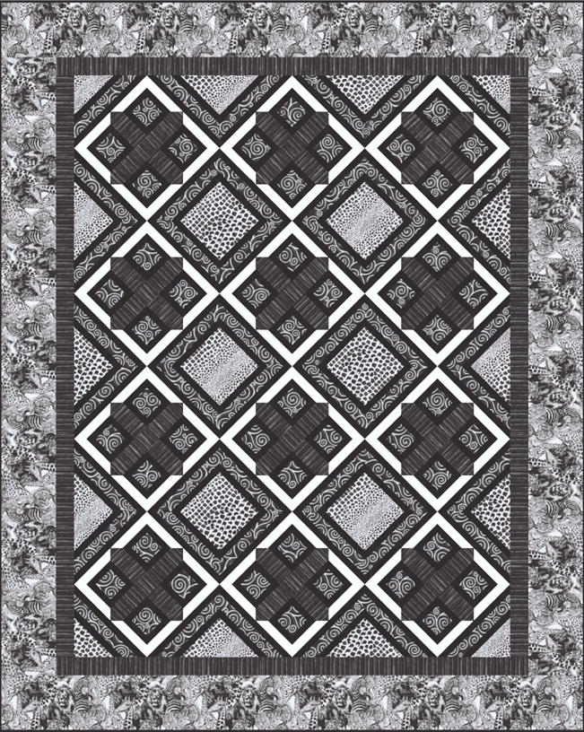 Quilt Inspiration Free pattern day! Black and White quilts