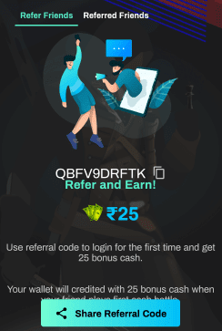 e war app referral code