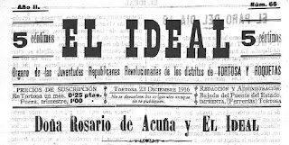  Cabecera de El Ideal, Tortosa, 21-12-1916