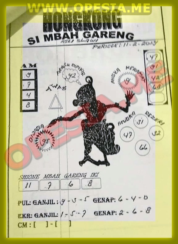Gambar Syair Hk Senin 11 Februari 2019 Okekode