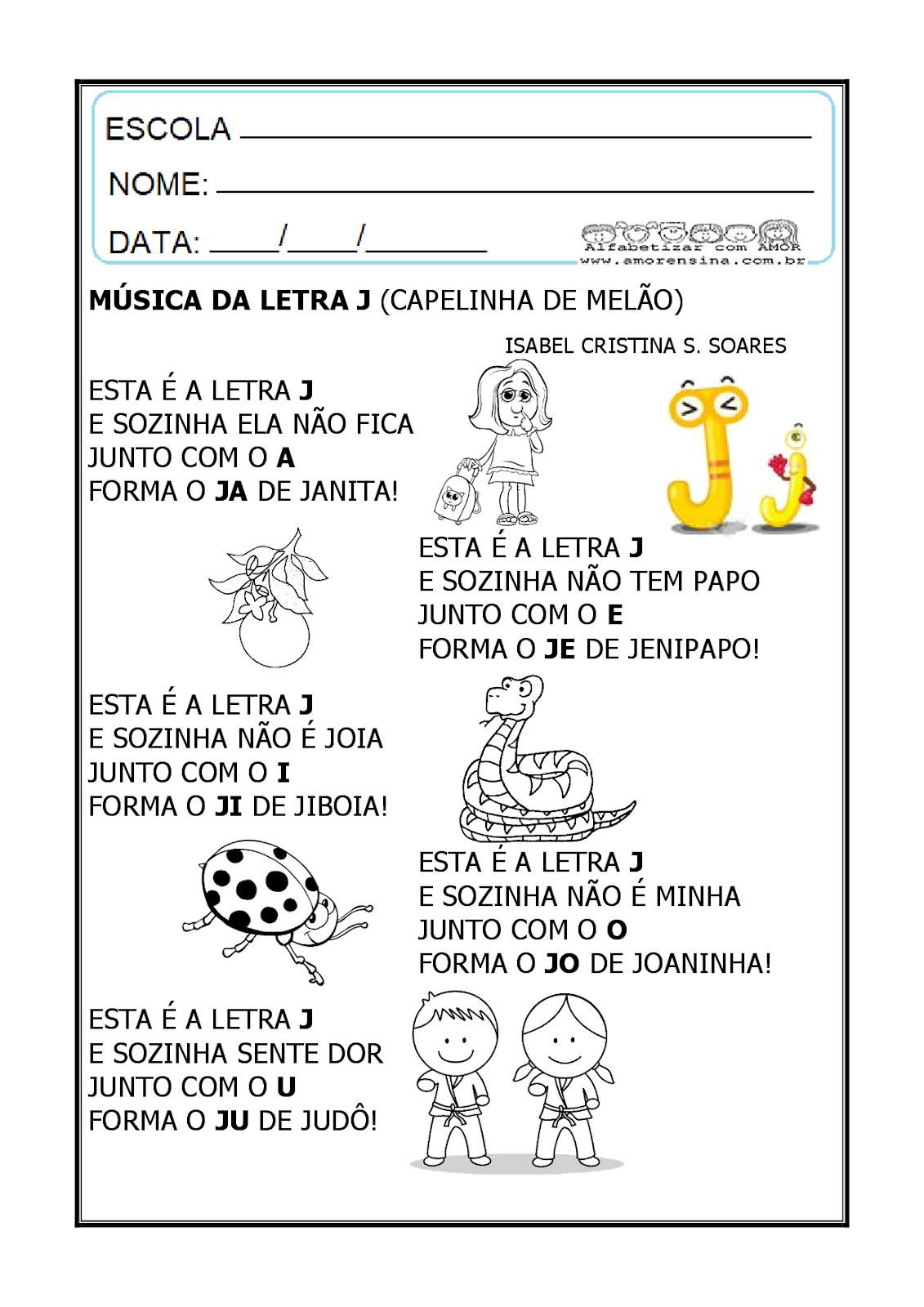 Projeto De AlfabetizaÇÃo Palavras Geradoras Com