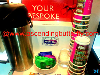 Kusmi Tea Station at Molton Brown London Midtown East Location in New York City for holiday Sniffapalooza