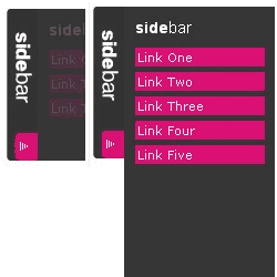 Side Bar Menu Using Mootools