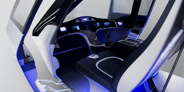Flying car photo of interior