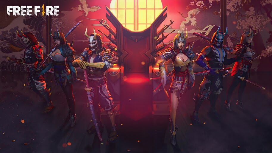 Free Fire, Samurai, Skins, 4K, #3.2396