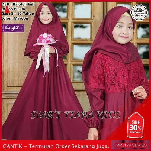 Jual RRJ128P214 Pakaian Anak Perempuan Wanita Tiara Kids Syari BMGShop