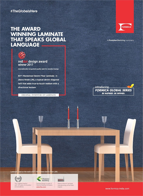 Formica Group Wins the Red Dot Award: Product Design 2017 Reclaimed Denim Fiber Laminate Formica Group Wins the Red Dot Award: Product Design 2017 Reclaimed Denim Fiber Laminate