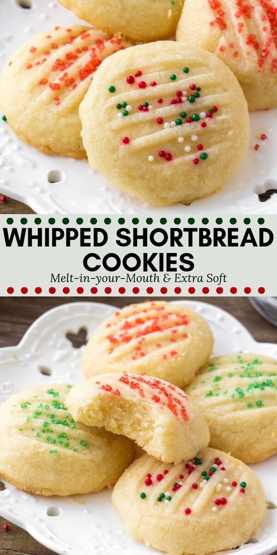 Whipped Shortbread Cookies