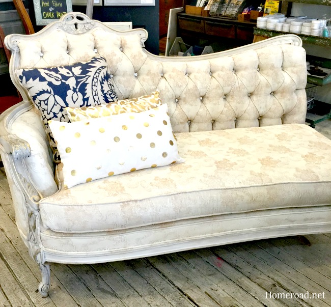 Glamorous Chalk Painted® Fabric Chaise Homeroad