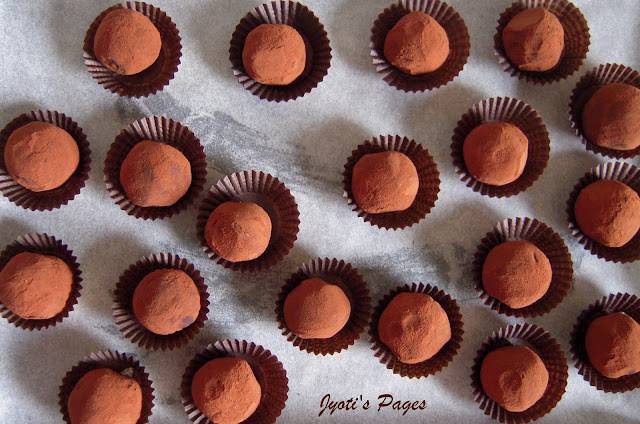 These melt-in-mouth Chocolate Truffles are the ultimate treat for any chocolate lover. Find the recipe at www.jyotibabel.com