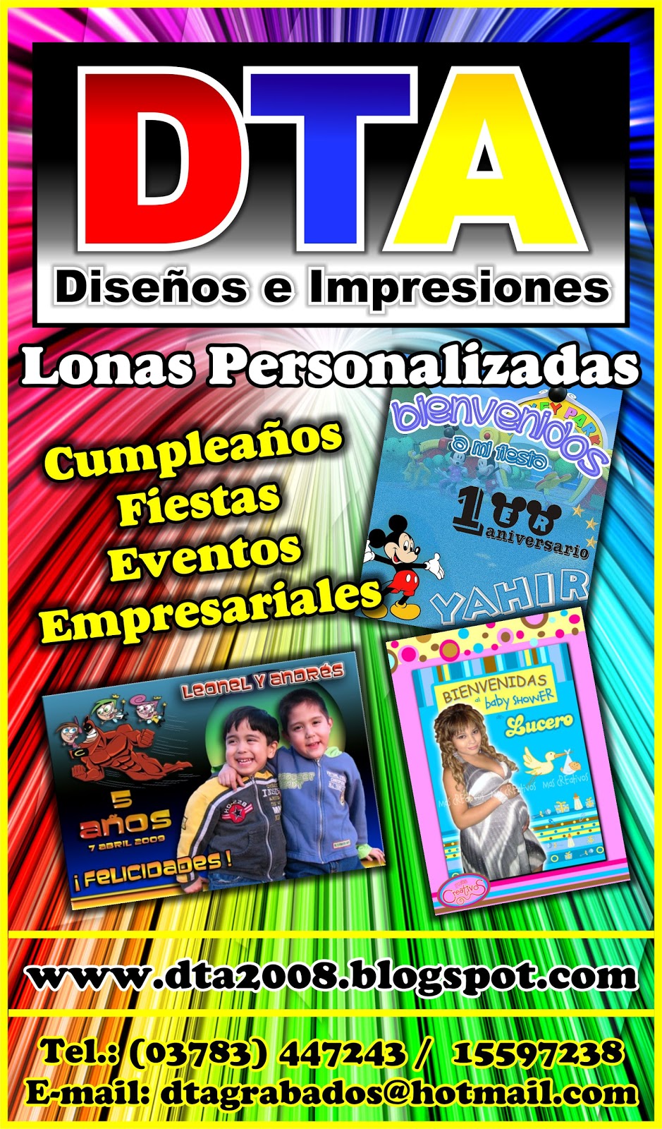 DTA Diseños e Impresiones LONAS PERSONALIZADAS!