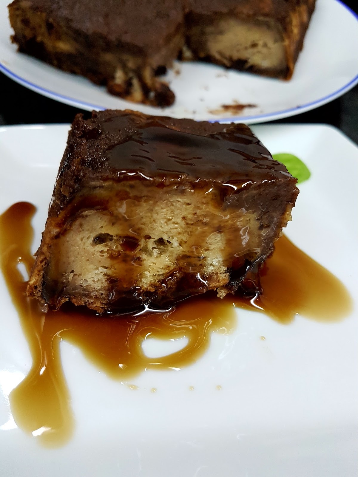 Cocina Basica y Fresca PUDIN DE PAN CON CHOCOLATE Y CARAMELO. CBF