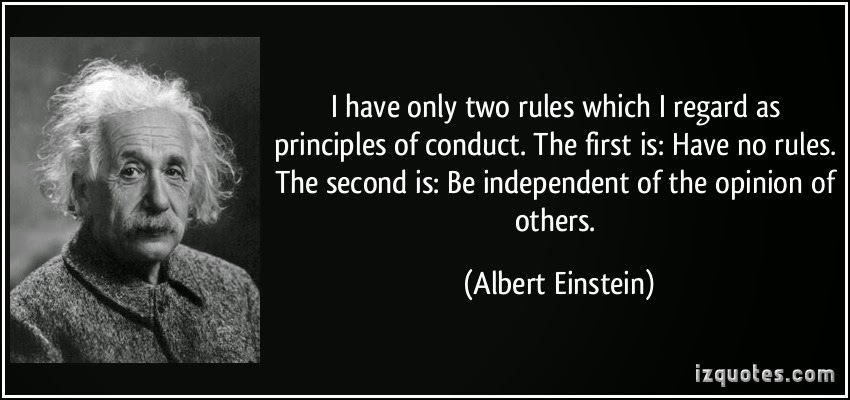Image Quotes of Albert Eintein on Code of Conduct and Rules
