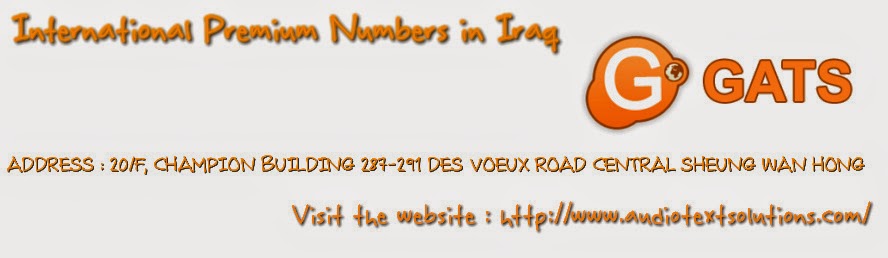 International Premium Numbers in Iraq