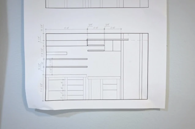 elevation of workbench plans