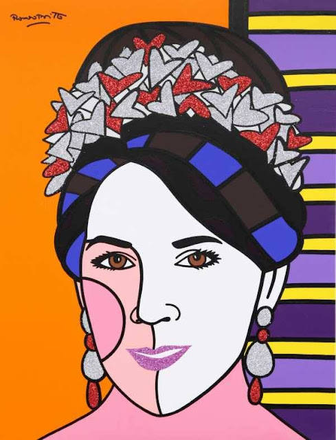 Princesa Maria da Dinamarca - Romero Britto - Pessoas Famosas Obras de Romero Britto - Pessoas Famosas
