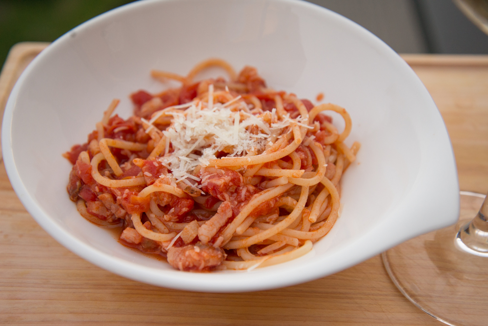 Pasta Amatriciana Żarcie Bez Spinki