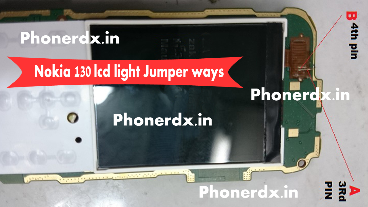 Nokia 130 RM-1035 Display - LCD LIGHT WAYS DONE - PHONERDX