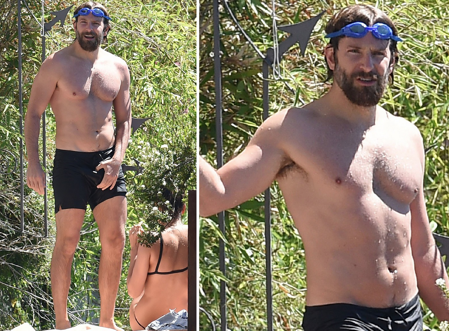 I was just going to post these pictures of Bradley Cooper. swimming in Ital...