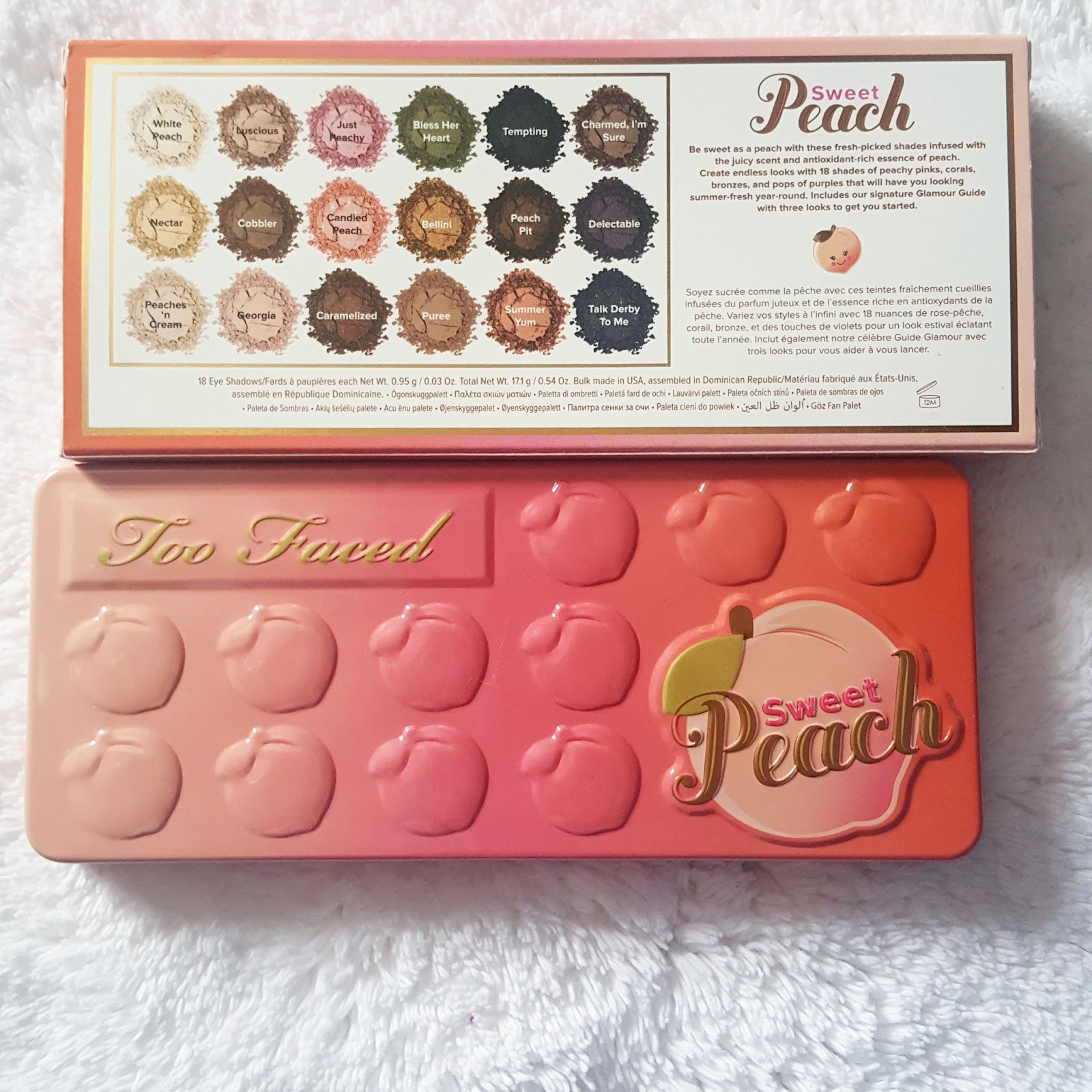 Ridzi Makeup Too Faced Sweet Peach Eyeshadow Palette Review Swatches