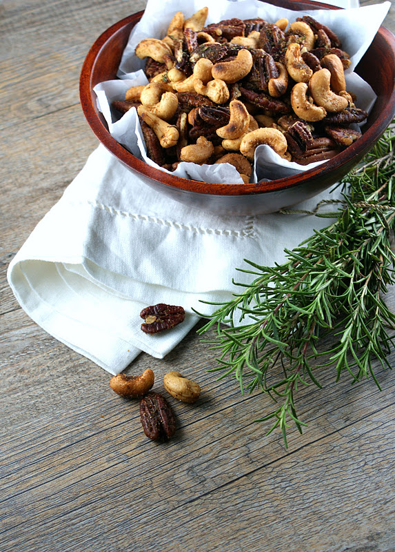 Authentic Suburban Gourmet Brown Butter Nuts with Rosemary and Thyme