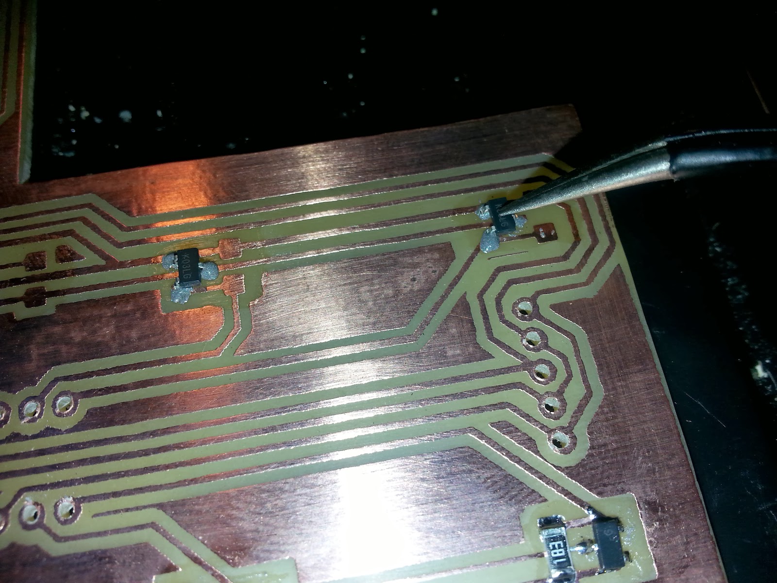 Nerd Club Soldering SMT components by hand