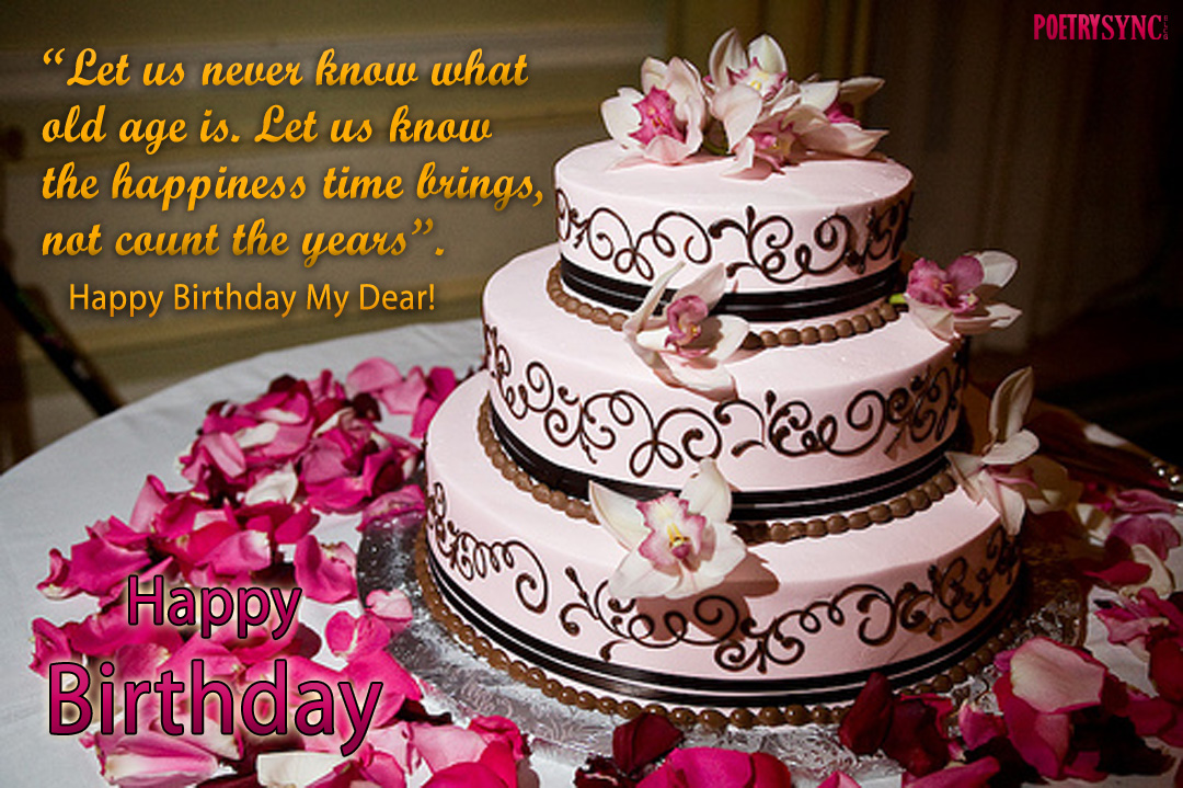 Happy Birthday Cake Pictures With Birthday Wishes Poetry Alisha Patel