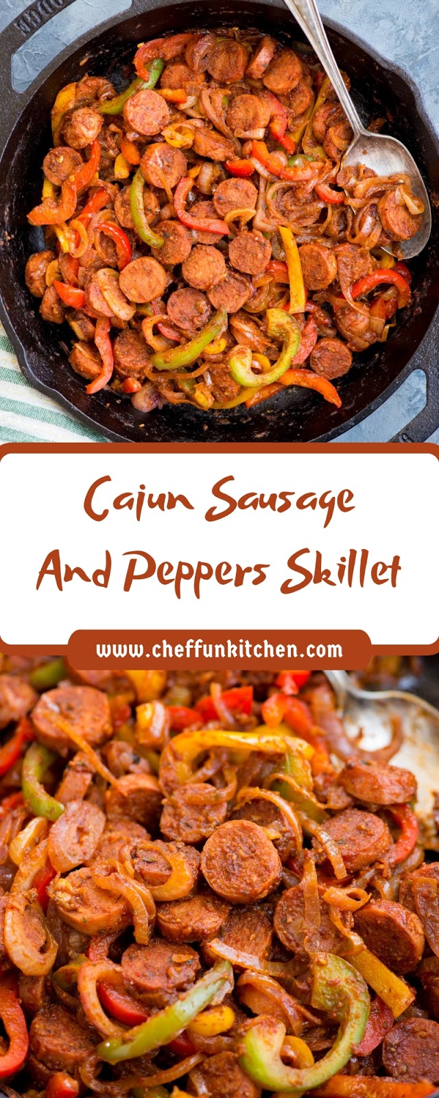 Cajun Sausage And Peppers Skillet Cajun Sausage And Peppers Skillet