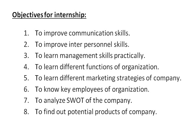 Objectives Of Internship Training